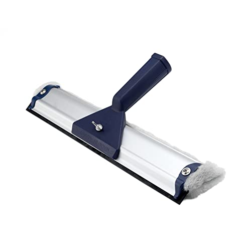 Ha-Ra Fensterwischer Standard 32cm I All-In-One Abzieher & Einschäumer I mittelgroßer Fensterwischer I 15 m² Fensterfläche am Stück reinigen mit der Viva-Faser I Qualitätsprodukt von Ha-Ra