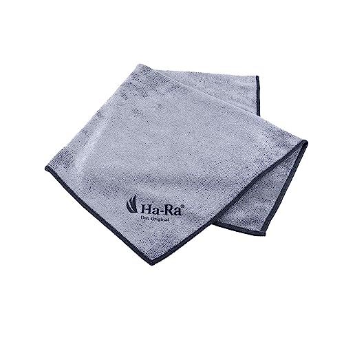 Ha-Ra Star-Tuch anthrazit (Farbe kann variieren) I Mikrofaser Tuch für die Oberflächen-Reinigung I Putztücher mit Saum in 40 x 40 cm I Hochleistungs-Mikrofaser I hohe Reinigungskraft von Ha-Ra