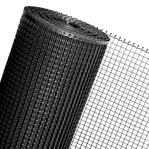 1,2m² Maulwurfgitter in 1,2m Breite Rasen- Rollrasen- Maulwurfschutz Maulwurfsperre in schwarz (Meterware) von HaGa