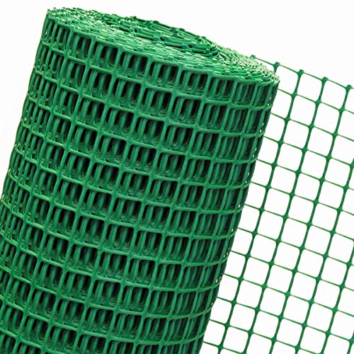 1,2m² MASCHENGEWEBE in 1,2m Br. x 1m Kunststoffzaun Gartenzaun Masche 30mm grün (METERWARE) B3/120 von HaGa