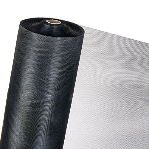1,5m² INSEKTENSCHUTZNETZ Moskitonetz Fliegennetz Netzabdeckung (Meterware) (Schwarz, 150cm Breite) von HaGa