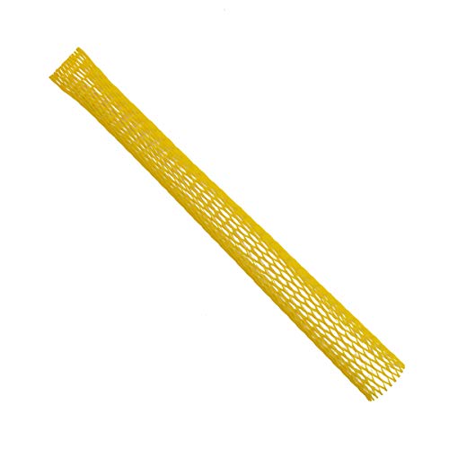 HaGa® 1 m Verpackungsnetz Netzschlauch Schutznetz Ø 25-50 mm | Farbe gelb | Oberflächenschutznetz | Netzbeutel | wiederverwendbar | Meterware von HaGa