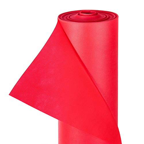 HaGa® Dekovlies Dekostoff Tischdecke Tischdeko in 1,6m Br. rot (Meterware) von HaGa