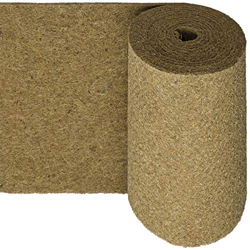 HaGa® Kokosmatte 1200g/m² 0,5m x 20m - beidseitig mit Naturlatex besprüht - Winterschutz und Kälteschutz für Pflanzen - Naturprodukt 100% biologisch abbaubar von HaGa