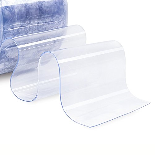 HaGa® PVC Lamellen Streifenvorhang Lamellenvorhang 30cm br. Menge 1m (Meterware) Transparent von HaGa