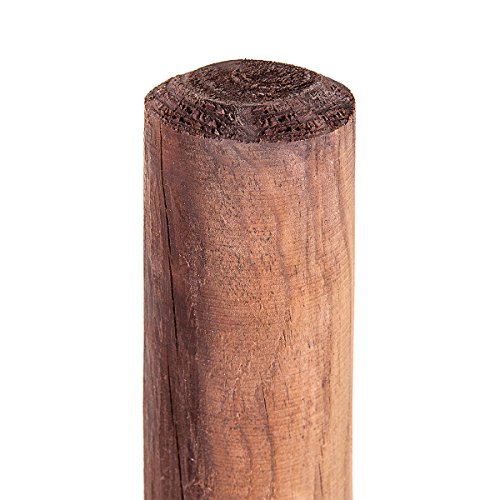 HaGa® Palisade Holzpalisade 8cmØ x 50cm Höhe - 1 St. Holzpfahl Baumpfahl Pfahl - Zaunpfahl aus Kiefer - 50cm - Zaunbau - witterungsbeständig von HaGa