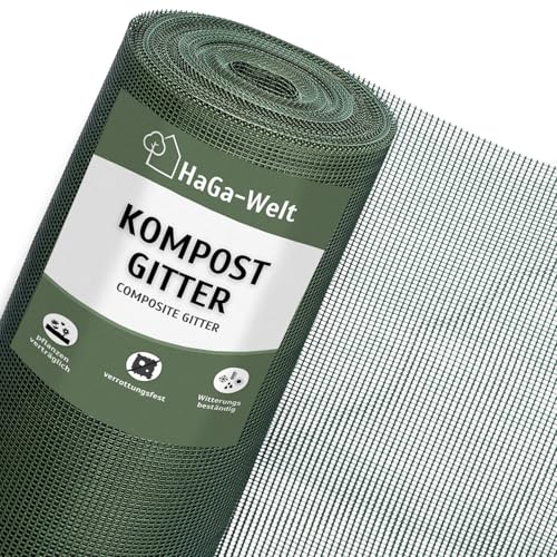 HaGa Kompostgitter 0,8m Breite - Hochwertiger Kunststoff für Abfall & Recycling - Praktische Größe für Komposter, Schnellkomposter & Thermokomposter (Meterware) von HaGa