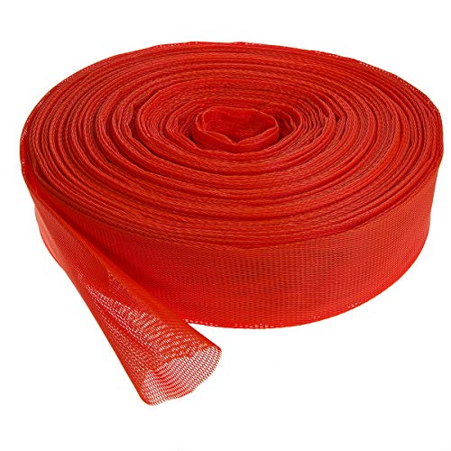 HaGa® Verpackungsnetz Netzschlauch Schutznetz Ø 100-200 mm orange | Oberflächenschutznetz | Netzbeutel | wiederverwendbar | Meterware (100m) von HaGa