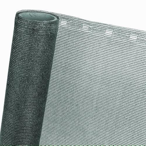 HaGa® Zaunblende 0,9m x 10m - 85% Schattierwirkung in anthrazit - effektiver Sichtschutz für Zaun und Terrasse - Sonnenschutzgewebe Tennisblende Windschutz - Sonnenschutz von HaGa