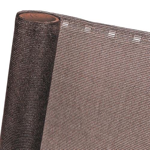 HaGa® Zaunblende 0,9m x 10m - 85% Schattierwirkung in braun - effektiver Sichtschutz für Zaun und Terrasse - Sonnenschutzgewebe Tennisblende Windschutz - Sonnenschutz von HaGa