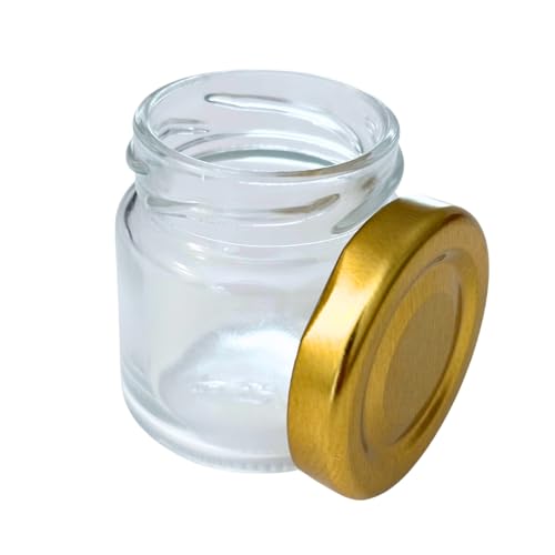 HaGa Honiggläser 53 ml mit Schraubdeckel - 48 Stück - Probiergläser für Marmelade und Honig, Marmeladengläser Mini HaGa Honiggläser 53 ml mit Schraubdeckel - 48 Stück - Probiergläser für Marmelade und Honig, Marmeladengläser Mini von HaGa
