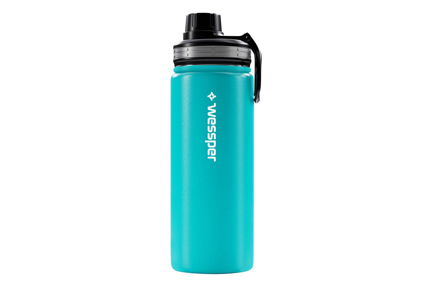 HaGa Thermoflasche Wessper ActiveMax Steel Bottle 500 ml mit 3 verschiedene Deckeln in, isolierend (hält 12 Stunden warm und 24 Stunden kalt), auslaufsicher von HaGa