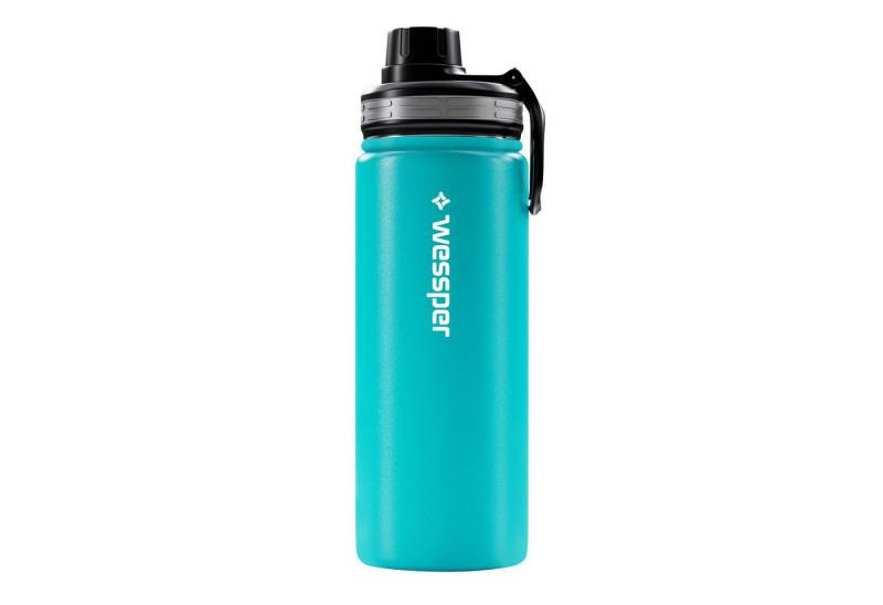 HaGa Thermoflasche Wessper ActiveMax Steel Bottle 500 ml mit 3 verschiedene Deckeln in, isolierend (hält 12 Stunden warm und 24 Stunden kalt), auslaufsicher von HaGa