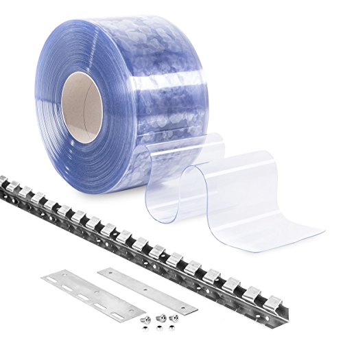 PVC-Streifenvorhang Lamellenvorhang 30cm breite Lamellen 3,25m Br. 3,0m H. von HaGa