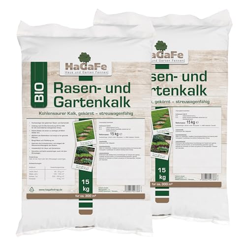 HaGaFe Bio Rasenkalk & Gartenkalk Kalk, Gewicht: 30 Kg Für 600 M² von HaGaFe