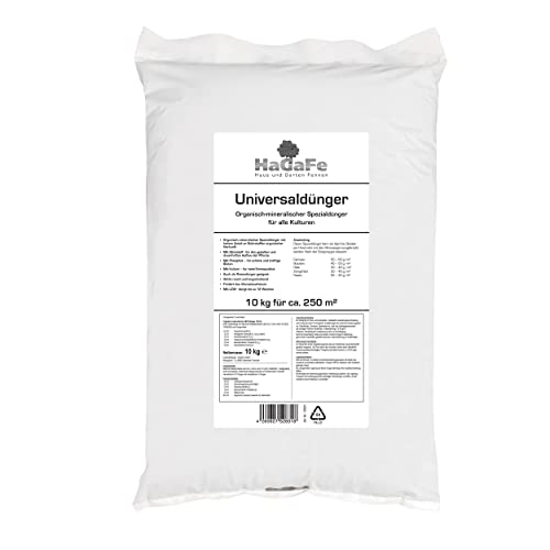HaGaFe Universaldünger organisch mineralischer Spezialdünger für alle Kulturen Gartendünger Rasendünger Gemüse Dünger (30 kg (3x 10 Kg)) von HaGaFe