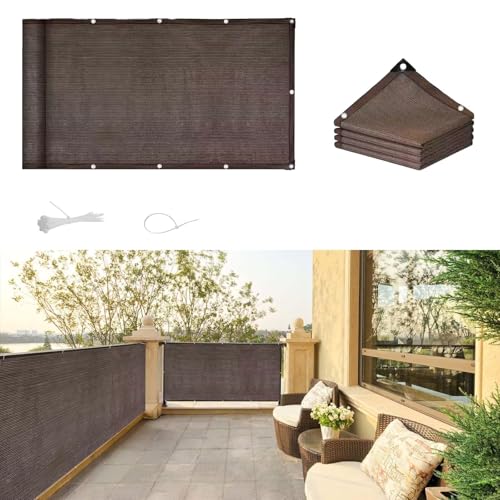 HaSaiBaby Balcony Privacy Screen Balkon Seitensichtschutz 1.7X1.8m Wasserdichtes Anti-uv-außenmaterial with Mounting Kit für Wohnungsgeländer,außengeländer,Garten HaSaiBaby Balcony Privacy Screen Balkon Seitensichtschutz 1.7X1.8m Wasserdichtes Anti-uv-außenmaterial with Mounting Kit für Wohnungsgeländer,außengeländer,Garten von HaSaiBaby