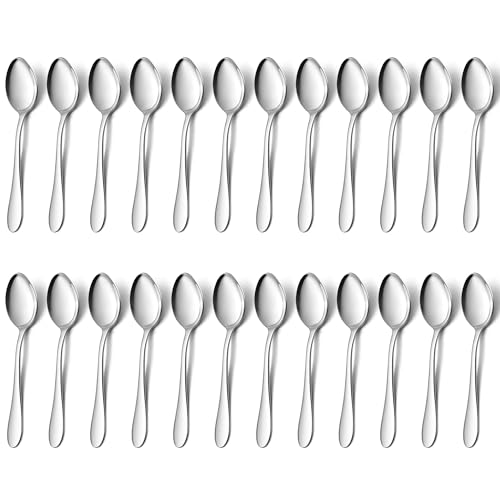 HaWare Kaffeelöffel 24 Stück, Edelstahl Teelöffel Dessertlöffel Set, Klein Löffel für Hause/Restaurant/Hotel, Hochglanzpoliert & Spülmaschinenfest - 13,5cm（Klassischer Griff) von HaWare