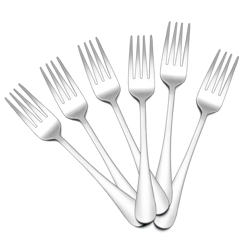 HaWare Gabeln, 6 Stück Edelstahl Gabeln Essgabeln Set, 20,5cm Menügabeln Tafelgabeln für Zuhause/Restaurant/Hotel, Hochglanzpoliert & Glatte Kanten, Spülmaschinenfest - Klassisches Design von HaWare