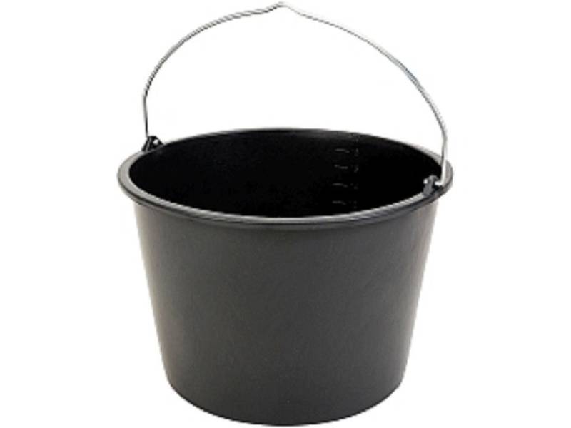 HaWe Baueimer HaWe Baueimer Standard, schwarz Kusto, mit Metallbügel, 12l od. 20l von HaWe