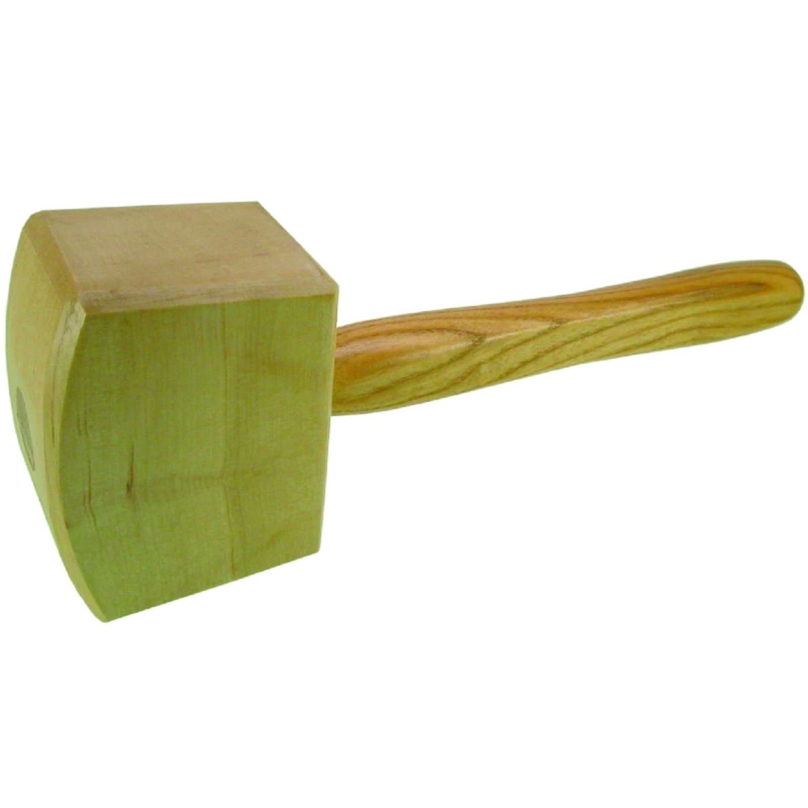 HaWe Schreiner-Klüpfel aus Rotbuche Holzhammer, Klopfholz, Tischlerhammer, Eckig Größe:140 x 80 mm von HaWe