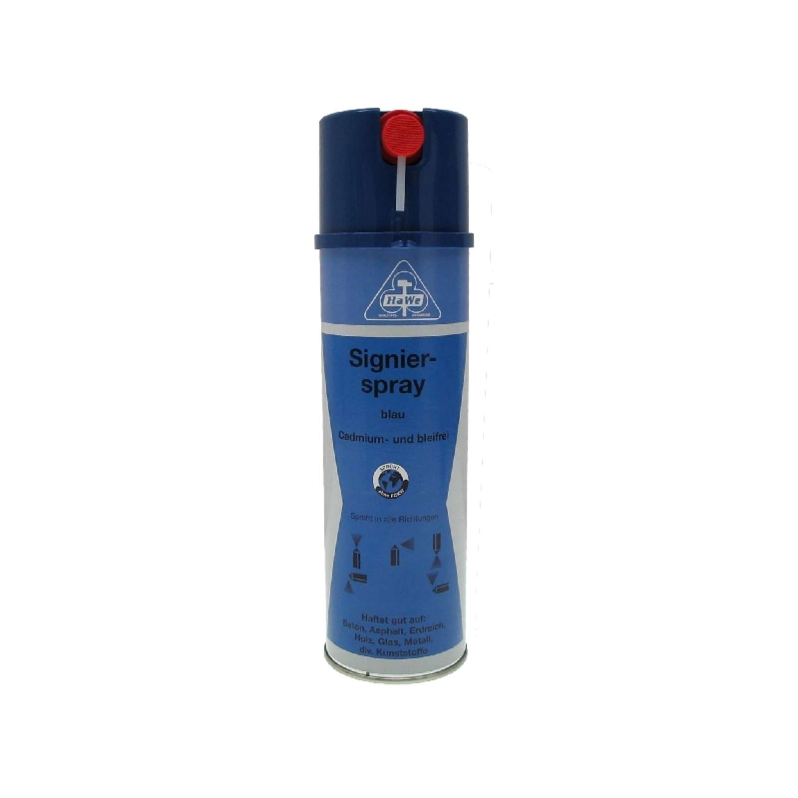 HaWe Signierspray 500ml Markierungsfarbe, Signalfarbe, Markierspray, Leuchtspray Farbe:blau von HaWe