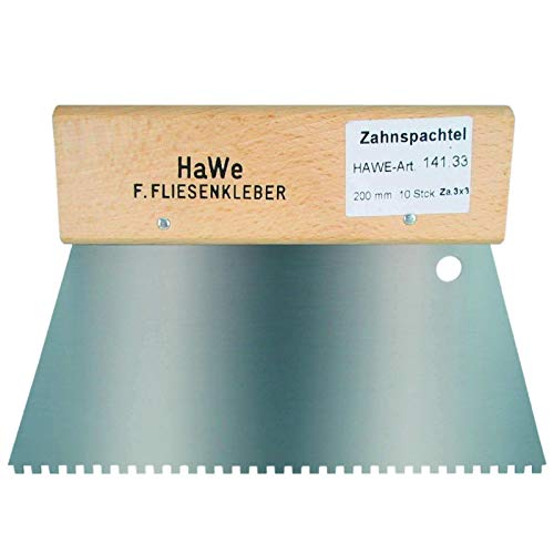 HaWe Zahnspachtel 4-Eck, 200 mm, 141.33 von HaWe