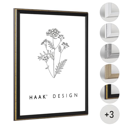Haak Bilderrahmen Barockrahmen Kailey Schwarz Goldglanz Antik 30 X 40 cm Rahmen für Puzzle Bilder Poster Barock Haak Bilderrahmen Barockrahmen Kailey Schwarz Goldglanz Antik 30 X 40 cm Rahmen für Puzzle Bilder Poster Barock von Haak