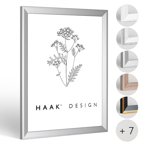 Haak Bilderrahmen RICO schmal mit Acrylglas 50x150cm Alu geschliffen(Dekor) von Haak