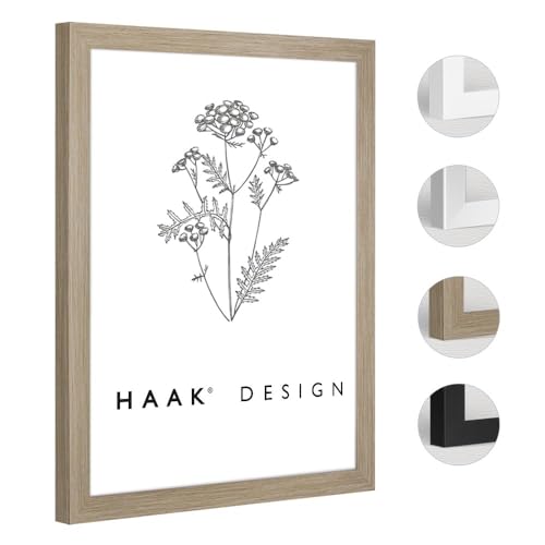 Haak Bilderrahmen modern stabil Bira Eiche Natur 80 X 80 cm von Haak