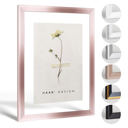 Haak Doppelglasrahmen Rico Rosegold 21 X 29,7 cm (DIN A4) von Haak