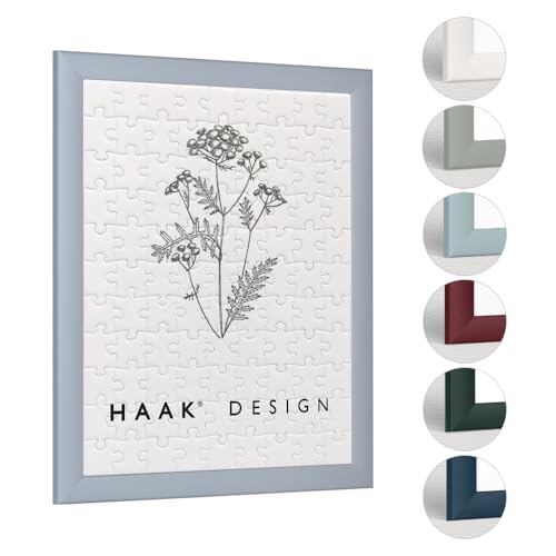 Haak Puzzlerahmen Damira Wellenblau 75 X 98 cm (ca. 2000 Teile) Bilderrahmen Rahmen für Puzzle von Haak