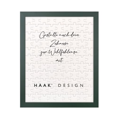 Haak Puzzlerahmen Miko Tannengrün Dunkelgrün 36 X 49 cm Bilderrahmen für Puzzle Pastell Farben von Haak
