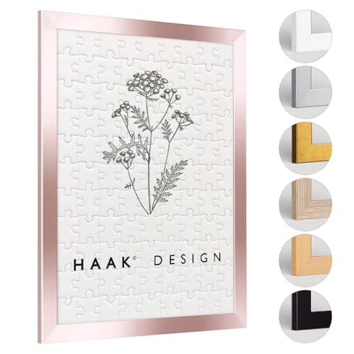 Haak Puzzlerahmen Tokio Rosegold 75,5 X 98,5 cm (ca. 2000 Teile) Bilderrahmen Rahmen für Puzzle von Haak