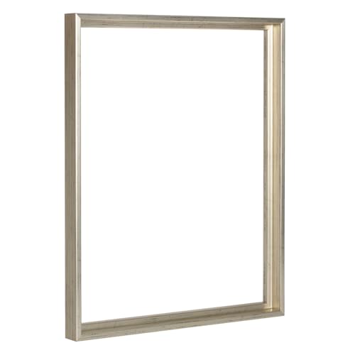 Haak Schattenfugenrahmen Levi in Silber Antik 50 X 70 cm für Keilrahmenbilder und Leinwände Glanz Edition Haak Schattenfugenrahmen Levi in Silber Antik 50 X 70 cm für Keilrahmenbilder und Leinwände Glanz Edition von Haak