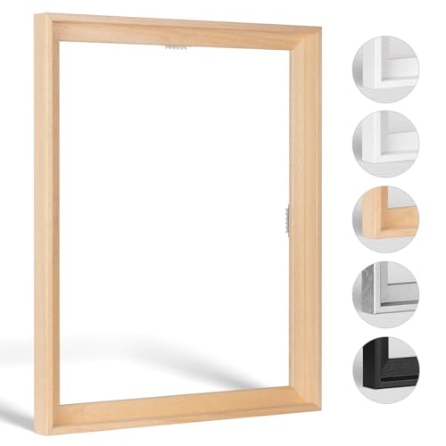 Schattenfugenrahmen Holiday in Natur (unbehandelt) 50 X 100 cm für Keilrahmenbilder und Leinwände von Haak