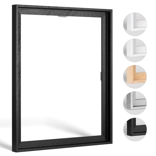 Schattenfugenrahmen Holiday in Schwarz (matt lackiert) 40 X 60 cm für Keilrahmenbilder und Leinwände von Haak