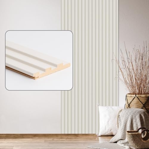Wandpaneele & Deckenpaneele Desiwa 14er-Set in Magnolie 10,7x252 cm Akustikpaneele Wandverkleidung MDF von Haak