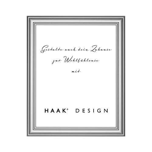 Bilderrahmen Barockrahmen Luna 80x100cm Alu geschliffen (Dekor) von Haak