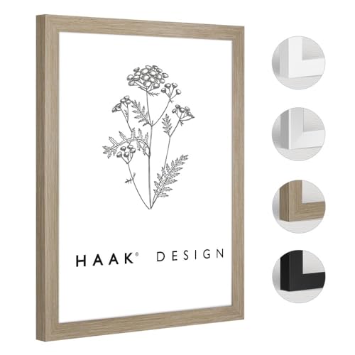 HaakDesign Bilderrahmen modern stabil Bira Eiche Natur 100 X 100 cm von HaakDesign