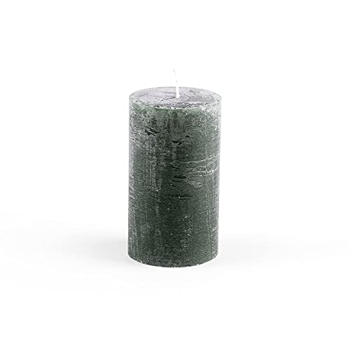 HaakDesign Kerze Alex 6,8x12x6,8cm aus Wachs Grün von HaakDesign