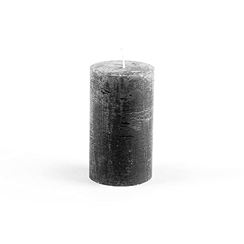 HaakDesign Kerze Alex 6,8x12x6,8cm aus Wachs Schwarz von HaakDesign