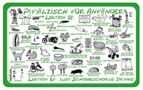 Frühstücksbrettchen "Pfälzisch für Anfänger III-IV" Frühstücksbrettchen "Pfälzisch für Anfänger III-IV" von haardtware