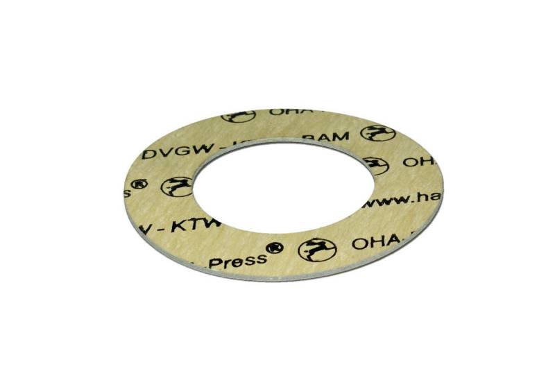 Haas Otto Dichtungsring Trinkwasser Flanschdichtung DN20 28x60x1,8mm W270/UBA DIN EN1514-1 (1-St) von Haas Otto