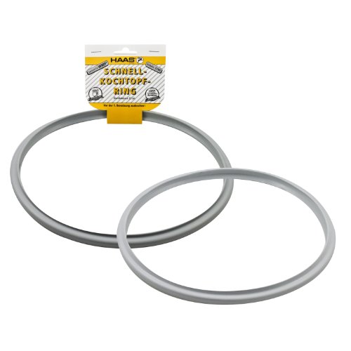HAAS 3196 Schnellkochtopf Dichtungsring Innen Ø 22 cm, für WMF Perfect Schnellkochtöpfe, grau (2er Pack) HAAS 3196 Schnellkochtopf Dichtungsring Innen Ø 22 cm, für WMF Perfect Schnellkochtöpfe, grau (2er Pack) von Haas