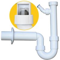 PP-Kugelverschlußsiphon 1 1/2" & 1 1/4", DN 50, weiss mit einem Geräteanschluss 1", 3/4" & 3/8" PP-Kugelverschlußsiphon 1 1/2" & 1 1/4", DN 50, weiss mit einem Geräteanschluss 1", 3/4" & 3/8" von Haas