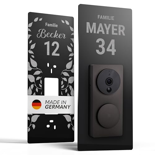 Håvn ® Personalisiertes Klingelschild für Aqara – Briefkasten Namensschild aus Acryl – Türschild Haustür mit Gravur – Briefkastenschild Postkasten Haustürschild von Håvn