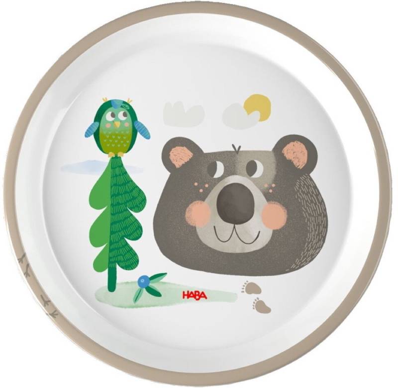 Haba Kindergeschirr-Set Essen & Trinken Teller Wald 2012441003 von Haba