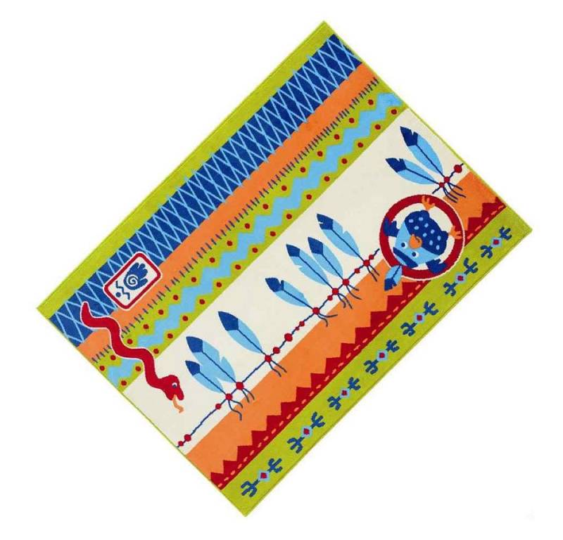 Haba Kinderteppich HABA 8076 Teppich kleiner Häuptling Kinderzimmer Kinder 100x140cm, rechteckig von Haba