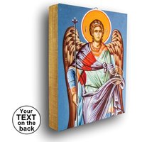 Erzengel Gabriel Ikone, Handgemachte Ikone Von St Gabriel, Des Engels, Geschenk Mit Engel von HabakukArt